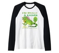 C'est Mon Costume Humain, Je suis Vraiment Un lézard, de Jolis Reptiles Manche Raglan