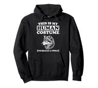 C'est Mon Costume Humain, Je suis Vraiment Un Loup, Halloween drôle Sweat à Capuche