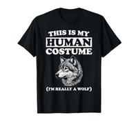 C'est Mon Costume Humain, Je suis Vraiment Un Loup, Halloween drôle T-Shirt