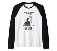 C'est Mon Costume Humain, Je suis Vraiment Un Loup Manche Raglan