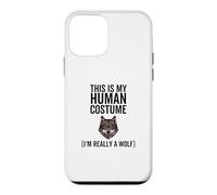 C'est Mon Costume Humain, Je suis Vraiment Un Loup pour la fête d'halloween Coque pour iPhone 12 Mini