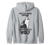 C'est Mon Costume Humain, Je suis Vraiment Un Loup Sweat à Capuche