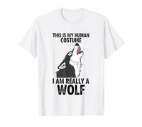 C'est Mon Costume Humain, Je suis Vraiment Un Loup T-Shirt