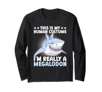 C'est Mon Costume Humain, Je suis Vraiment Un mégalodon Manche Longue