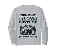 C'est Mon Costume Humain Je suis Vraiment Un Ours drôle pour Halloween Manche Longue