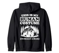 C'est Mon Costume Humain Je suis Vraiment Un Ours drôle pour Halloween Sweat à Capuche