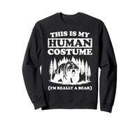 C'est Mon Costume Humain Je suis Vraiment Un Ours drôle pour Halloween Sweatshirt