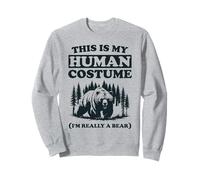 C'est Mon Costume Humain Je suis Vraiment Un Ours drôle pour Halloween Sweatshirt