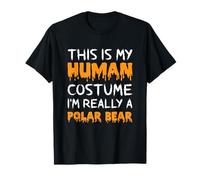 C'est Mon Costume Humain Je suis Vraiment Un Ours Polaire Halloween T-Shirt