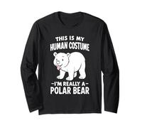 C'est Mon Costume Humain, Je suis Vraiment Un Ours Polaire Manche Longue