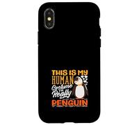 C'est Mon Costume Humain, Je suis Vraiment Un Pingouin Coque pour iPhone X/XS