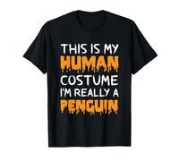 C'est Mon Costume Humain, Je suis Vraiment Un Pingouin pour Halloween T-Shirt