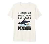 C'est Mon Costume Humain, Je suis Vraiment Un Pingouin T-Shirt Haut de Gamme