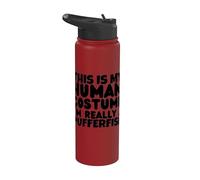 C'est mon costume humain, je suis vraiment un poisson-globe Stainless Steel Insulated Water Bottle