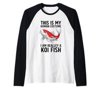 C'est Mon Costume Humain, Je suis Vraiment Un Poisson koï Manche Raglan