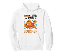 C'est Mon Costume Humain, Je suis Vraiment Un Poisson Rouge Sweat à Capuche