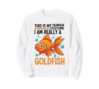 C'est Mon Costume Humain, Je suis Vraiment Un Poisson Rouge Sweatshirt