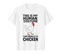 C'est Mon Costume Humain, Je suis Vraiment Un Poulet T-Shirt Graphique avec Valeur