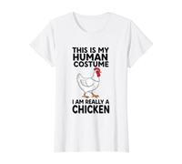 C'est Mon Costume Humain, Je suis Vraiment Un Poulet T-Shirt Graphique avec Valeur