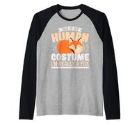 C'est Mon Costume Humain, Je suis Vraiment Un Renard Manche Raglan