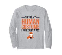 C'est Mon Costume Humain, Je suis Vraiment Un Renard pour Halloween Manche Longue