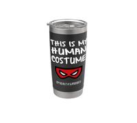 C'est mon costume humain, je suis vraiment un super héros Gobelet isotherme en acier inoxydable double paroi
