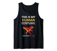 C'est mon costume humain, je suis vraiment un T-Rex 8 bits pour Halloween Débardeur