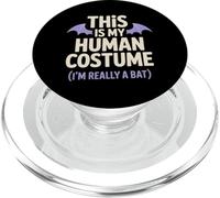 C'est mon costume humain, je suis vraiment une chauve-souris, Halloween PopSockets PopGrip pour MagSafe