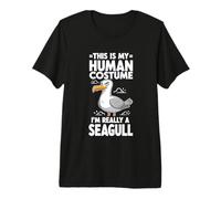 C'est Mon Costume Humain, Je suis Vraiment Une Mouette T-Shirt Haut de Gamme