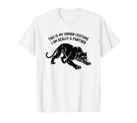 C'est Mon Costume Humain, Je suis Vraiment Une panthère T-Shirt Graphique avec Valeur