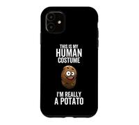 C'est Mon Costume Humain, Je suis Vraiment Une patate, Halloween drôle Coque pour iPhone 11