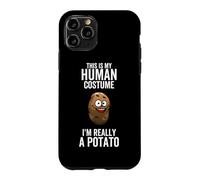 C'est Mon Costume Humain, Je suis Vraiment Une patate, Halloween drôle Coque pour iPhone 11 Pro
