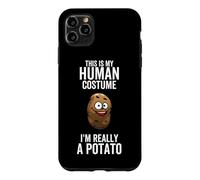C'est Mon Costume Humain, Je suis Vraiment Une patate, Halloween drôle Coque pour iPhone 11 Pro Max