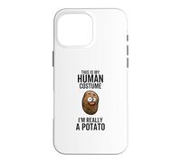 C'est Mon Costume Humain, Je suis Vraiment Une patate, Halloween drôle Coque pour iPhone 16 Pro Max