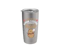 C'est mon costume humain, je suis vraiment une patate, Halloween drôle Gobelet isotherme en acier inoxydable double paroi