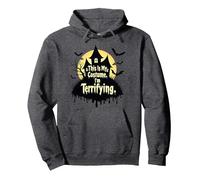 C'est Mon Costume. Je suis terrifiante. Halloween Effrayant Sweat à Capuche, Unisexe pour Adultes, Chiné Foncé, M