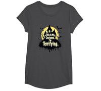 C'est Mon Costume. Je suis terrifiante. Halloween Effrayant T-Shirt, Fille, Chiné Foncé, XS