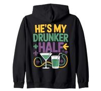 C'est Mon Couple de Half Mardi Gras Qui boit Le Plus Sweat à Capuche