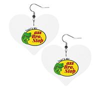 C'est mon cul Bro arrêter la pêche en cuir boucles d'oreilles pour les femmes balancent boucle d'oreille goutte coeur pendentif avec crochet cadeaux pour fille adulte