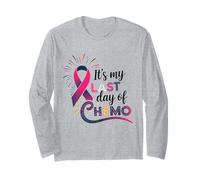 C'est Mon dernier Jour de Chimio Cancer survivant célébration Mignon Manche Longue