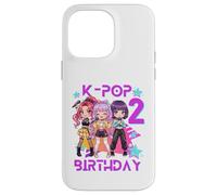 C'est Mon deuxième Anniversaire, Jolie Fille de deuxième Anniversaire, Chibi Kpop Coque pour iPhone 14 Pro Max
