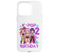C'est Mon deuxième Anniversaire, Jolie Fille de deuxième Anniversaire, Chibi Kpop Coque pour iPhone 15 Pro Max