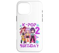 C'est Mon deuxième Anniversaire, Jolie Fille de deuxième Anniversaire, Chibi Kpop Coque pour iPhone 16 Pro Max