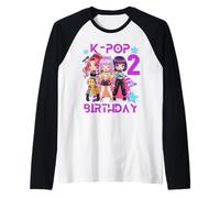 C'est Mon deuxième Anniversaire, Jolie Fille de deuxième Anniversaire, Chibi Kpop Manche Raglan