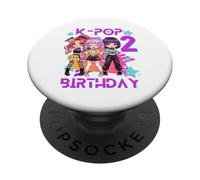 C'est Mon deuxième Anniversaire, Jolie Fille de deuxième Anniversaire, Chibi Kpop PopSockets PopGrip Adhésif