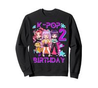 C'est Mon deuxième Anniversaire, Jolie Fille de deuxième Anniversaire, Chibi Kpop Sweatshirt