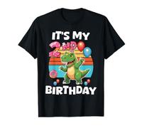 C'est Mon deuxième Anniversaire, la deuxième fête d'anniversaire d'un Mignon Dinosaure T-Rex T-Shirt Graphique avec Valeur