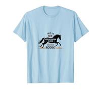 C'est Mon deuxième Cavalier expérimenté en rodéo T-Shirt, Homme, Bleu Céleste, XL