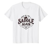 C'est Mon deuxième rodéo de Retour en Selle T-Shirt, Enfant, Blanc, 3 Ans