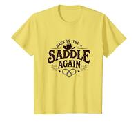 C'est Mon deuxième rodéo de Retour en Selle T-Shirt, Enfant, Citron, 10 Ans